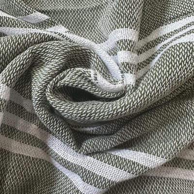 Geweven Katoenen Deken Buitendeken Buitenlandse Handel Strandlaken Kleur Badhanddoek Kwastjes Gestreepte Polyester Katoen Strandlaken 100x180Cm gray