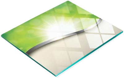 Decoratieve keukensnijplank met gehard glazen textuur, 60x52 cm