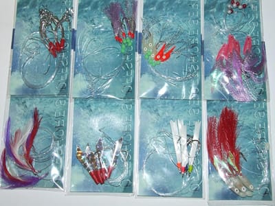 Vis Rig Set - Vlieg Lokaas - Zeevissen Boot Vissen - Realistisch Ontwerp - 16 Stuks - Multicolor