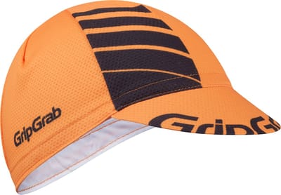 GripGrab - Lightweight Zomer Fietspet Mesh Cycling Cap Retro Fietsmuts UV-Bescherming Helmmuts - Oranje/Zwart - Unisex - Maat M/L (57-63 cm)