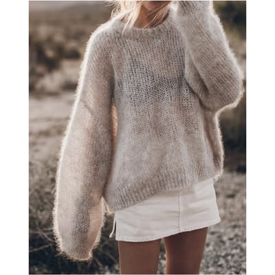 Mikuta The Sand Relaxed Fine Knitted Sweater Größe: M | Pullover Outlet | Damen | Braun