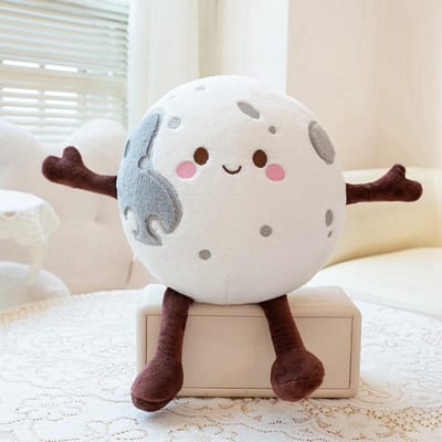 Mignon Visage Souriant Planète Peluches Remplies Interstellaire Terre Lune Soleil Lune Mars Saturne Vénus Étoile Poupée pour Enfants Cadeau d'Anniversaire about 15-20cm