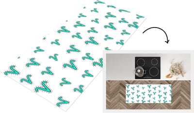 Keukenloper - Loper keuken - Ram - Zodiac - Design - 120x50 cm - Keukenloper vinyl
