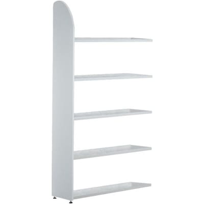 Dante® kantoorrekken, aanbouwrekken, H 1900 x B 1000 mm, zonder achterwand, lichtgrijs