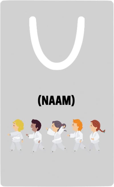 Hacebo® - Karate met eigen naam metalen boekenlegger - Sport - Karateka - Sport Bladwijzer boekenleggers - 7.6 cm x 5cm