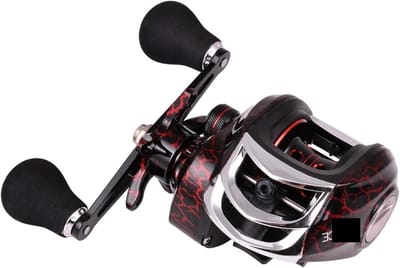 Vis Molen - Baitcasting Reel - Vissen - 18+1BB Metalen Spoel - 7.2:1 - Zwart Rood