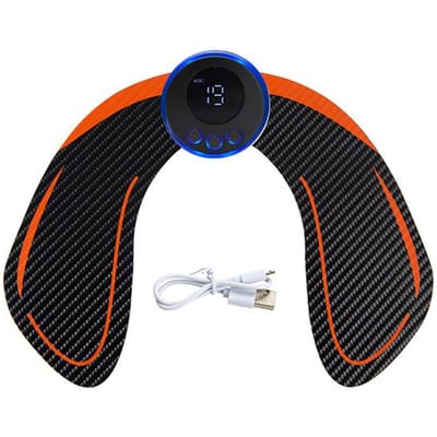 Draadloze buikspiertrainer EMS spierstimulator heuptrainer voor arm been nek body fitness shaping massager unisex Option5