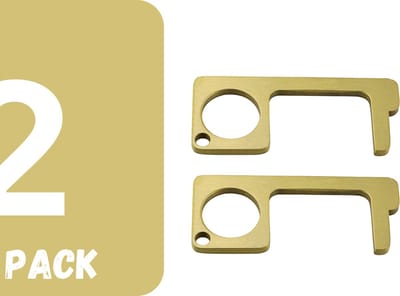 Sleutelhanger|No Touch Cleankey | Pinnen & deur openen zonder direct contact | Antibacteriële multitool | Hygiëne sleutel | geen contact sleutel |Key Smart Bacterie sleutel | antibacteriële tool|2 Pack