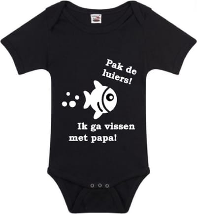 Romper met papa te vissen I maat 62/68 I Logostar