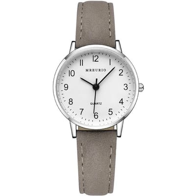Eenvoudig Wit Wijzerplaat Herenhorloge Koppelhorloges voor Dames en Heren Vintage Analoog Kwarts Polshorloges Klok Reloj Masculino white