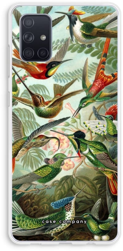 Case Company® - Hoesje geschikt voor Samsung Galaxy A71 hoesje - Haeckel Trochilidae - Soft Cover Telefoonhoesje - Bescherming aan alle Kanten en Schermrand