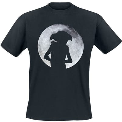 Harry Potter T-shirt - Dobby - Moonlight - L tot 5XL - voor Mannen - zwart