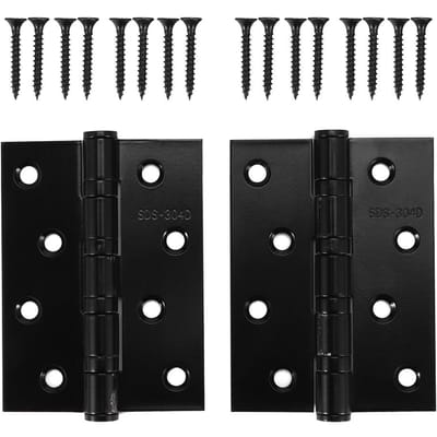 304 Roestvrij Staal Deurscharnier Dikte Stomme Platte Scharnier Zwarte Hardware Fittingen voor Thuisgebruik 3,0 mm