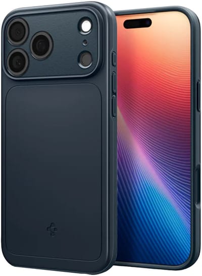 Spigen Thin Fit MagFit Hoesje Geschikt voor iPhone 17 Pro Max - Back Cover Compatibel met MagSafe - Metal Slate