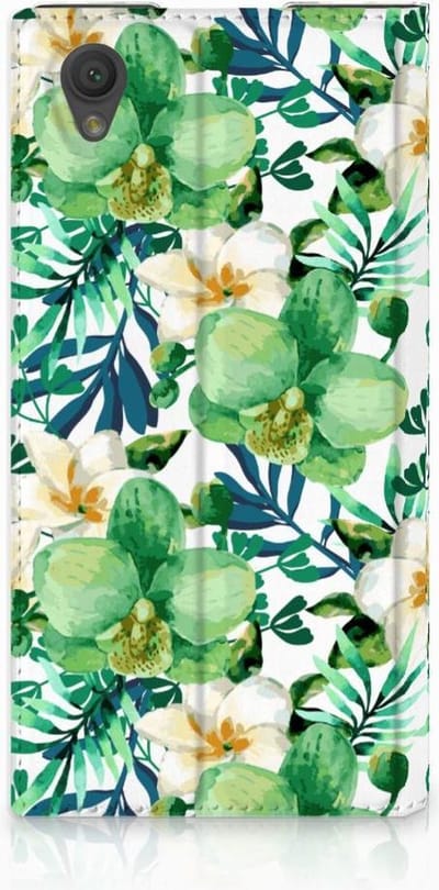 Sony Xperia L1 Smart Cover Orchidee Groen