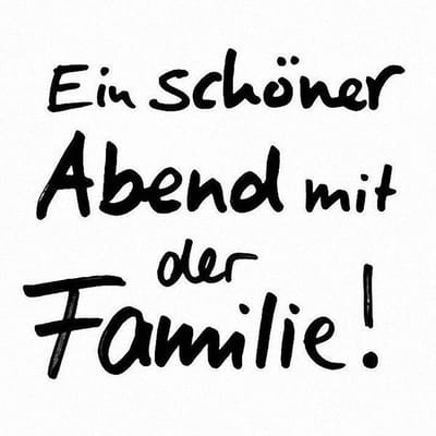 Tissue Servetten - Ein schöner Abend mit der  Familie ! - 40 stuks - 33 X 33 Cm