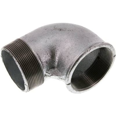 Rp 2 1/2'' x R 2 1/2'' F/M Verzinkt Gietijzeren L-Fitting 90graden 25 Bar - FL2E-FM-IZ-212R
