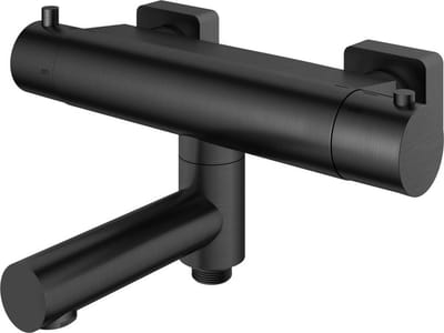 Hotbath Gal GL020 badthermostaat met draaibare uitloop geborsteld gunmetal PVD