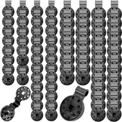 80 Stuks Plastic Clips voor Schaduwdoek, 2 Maten Voorzeil Clips met Sterke Grip voor Tuin en Windschermen, Ideaal voor Schaduwnetten en Tenten