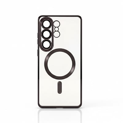 Casemania Hoesje Geschikt voor Samsung Galaxy S26 Ultra - Zwart - Siliconen Back Cover - Geschikt voor MagSafe