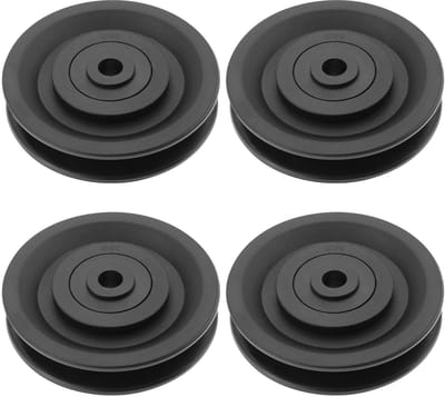 Dailygoods- Katrol 90mm Slijtvast - Katrol Fitness - Gym Apparatuur - DIY Thuis Gym - Lichtgewicht - Duurzaam Kunststof/Metaal - Katrollen
