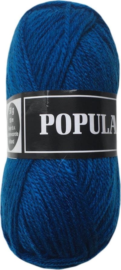 Beijer BV Populair acryl garen - jeans blauw (25) - pendikte 3,5 a 4mm - 10 bollen