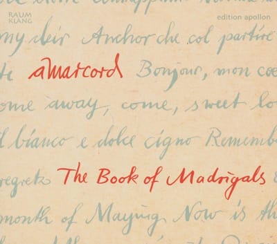 Amarcord - The Book Of Madrigals (CD)