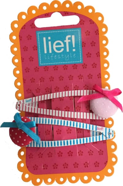 Knop met strikje haarspelden Roze - Lief Lifestyle