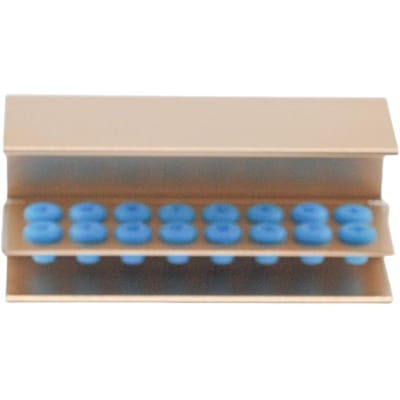 1 pièce Étui de Stérilisation Autoclave Dentaire Organiseur en Silicone à 16 Emplacements Bloc Métallique Résistant à la Chaleur pour Outils de Clinique et Laboratoire