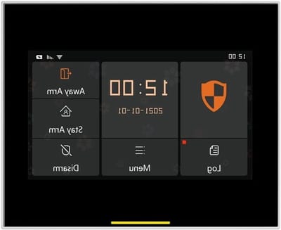 Smart Home Alarmsysteem - Inbraakpreventie Apparaat - Huis Beveiligen - Touchscreen Bediening - 120x98x12 mm - Zwart