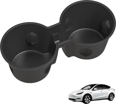 Bekerhouder voor middenconsole, compatibel met Tesla Model Y en Model 3 - Autoaccessoire, bescherming voor drankjes, siliconen