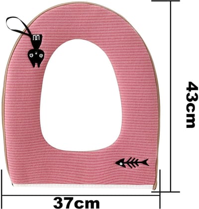 Housse de WC, 3pcs Housse de Siège de Toilette Abattant WC Kussen Wasbaar Toilet Seat Cover Kussen Toilet Cover