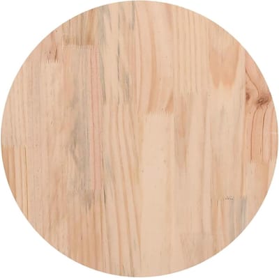 Tafelblad Massief Hout - Houten Plaat - Tafel Vervangen - Milieuvriendelijk Materiaal - Ø 40 x 25 cm - Grenenhout