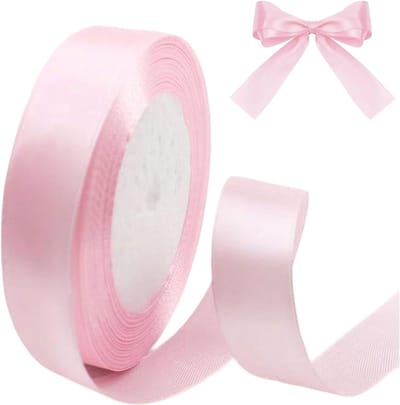 Krasbestendige Roze Satijnen Ribbons van 20mm Breed, 23m Lang voor Cadeauverpakking, DIY Knutselen en Feestdecoraties voor Kerst, Verjaardag en Valentijnsdag