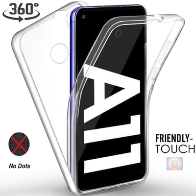 Hoesje Geschikt Voor Samsung Galaxy A11 Dual TPU hoesje 360° Cover ( Voor en Achter) clear