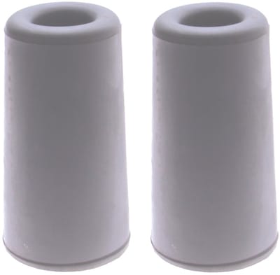 Benson Deurbuffers / deurstoppers rubbers - 2x - grijs - 75 x 40 mm - met schroefbevestiging