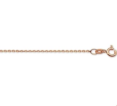Roségoud Collier anker gediamanteerd 1 4400395 42 cm