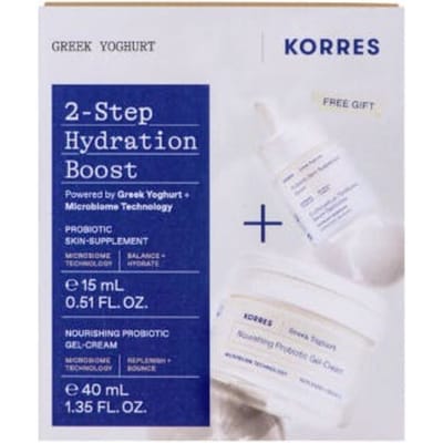 Korres Greek Yoghurt 2-Step Hydration Boost Skincare Set Cream &amp; Serum 40ml + 15ml