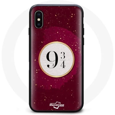 Coque - Harry Potter - Iphone XS Max - Souple - Rouge - Voie 9 3/4