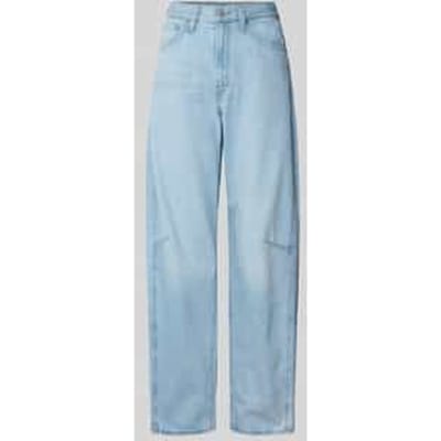 Wide leg jeans van puur katoen in 5-pocketmodel