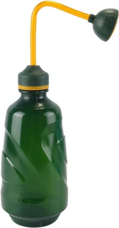 Mini gieter voor kleine planten, stekken, bloemen en zaailingen - zachte sproeier voor voorzichtig water geven, 0.45 L groen