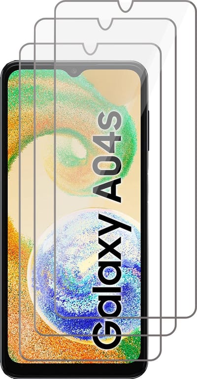 Screenprotector geschikt voor Samsung Galaxy A04s / A13 5G - 3x Gehard Glas Screen Protector GlassGuard