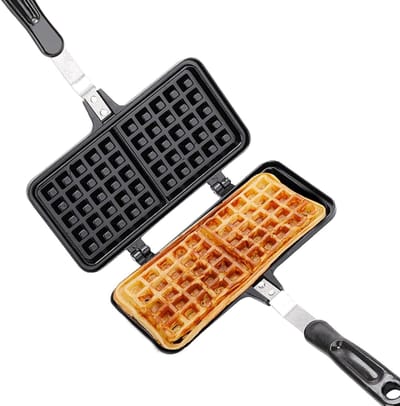 Wafelijzer - Bakvorm - Lekkere Wafels Maken - Dubbelzijdig Verwarmen - Niet Gespecificeerd - Zwart