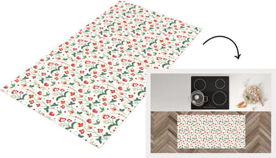 Keukenloper - Loper keuken - Zomer - Bloemen - Patronen - 120x60 cm - Keukenloper vinyl