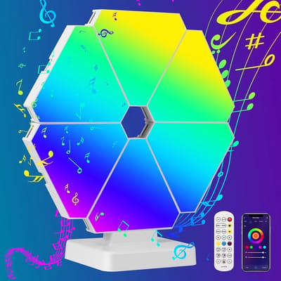RGB Gaming Wandlamp - Driehoekige Smart Lichtpanelen voor Muzieksynchronisatie en Creatieve Decoratie