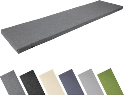 Garronda Bankkussen 150x40 cm – 4 cm dik – Waterafstotend & UV-bestendig – Grafiet GD-AM-Dino