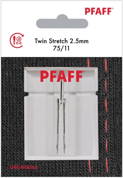 Pfaff Tweelingnaald Stretch / 75 / 2.5 mm (1 stuk) Naalden