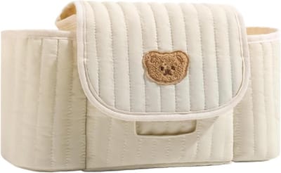 Kinderwagen Organizer - Baby Tas - Baby Verzorging - Verstelbaar Ontwerp - 35 cm - Zwart