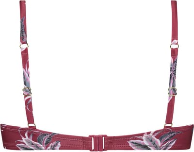 Hunkemöller Dames Badmode Voorgevormde beugel bikinitop Tropic glam - Rood - maat E75