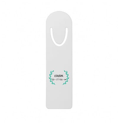 Hacebo® - cousin I love you metalen boekenlegger - Neef - de liefste neef - verjaardag - cadeautje voor neef - neef artikelen - kado - geschenk Bladwijzer boekenleggers - 12.7 cm x 3.2cm